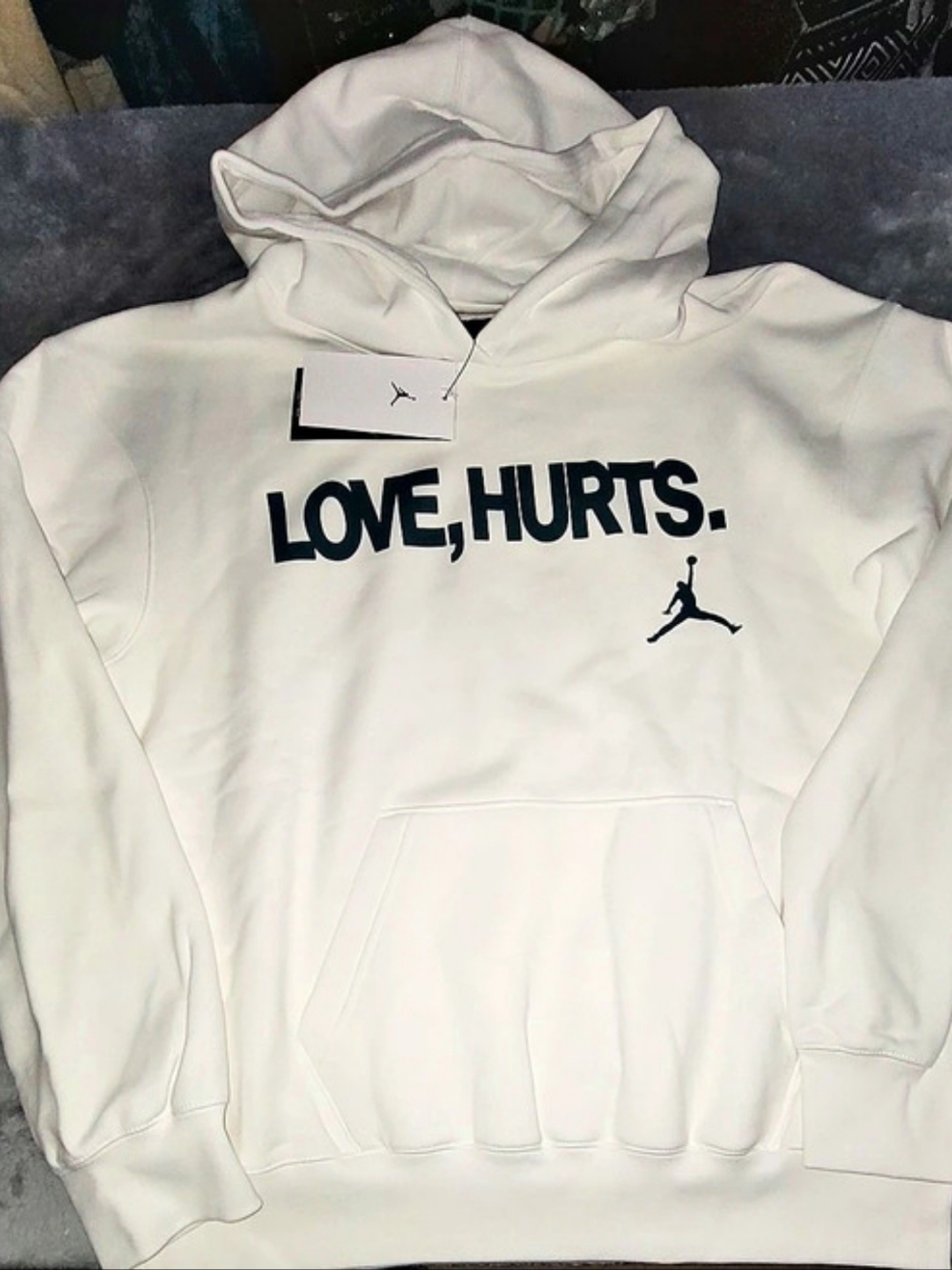 Jordan Jalen Hurts Love Hurts Fleece Hoodie White